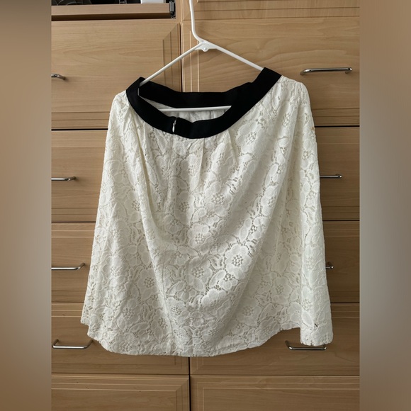 LOFT cutout cotton skirt - Picture 2 of 3